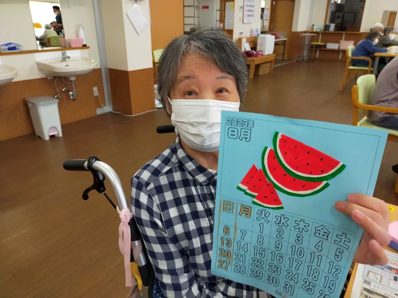 いこいの里徳吉　【8月のカレンダー】