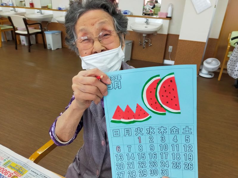 いこいの里徳吉　【8月のカレンダー】